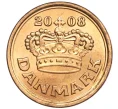 Монета 50 эре 2008 года Дания (Артикул M2-60354)