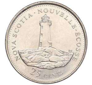 25 центов 1992 года Канада «125 лет Конфедерации Канада — Новая Шотландия» — Фото №1