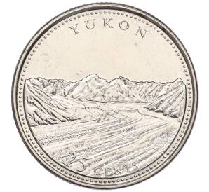 25 центов 1992 года Канада «125 лет Конфедерации Канада — Юкон» — Фото №1
