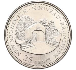 25 центов 1992 года Канада «125 лет Конфедерации Канада — Нью-Брансуик» — Фото №1