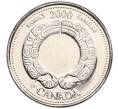 Монета 25 центов 2000 года Канада «Миллениум — Семья» (Артикул M2-60381)