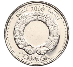 25 центов 2000 года Канада «Миллениум — Семья»