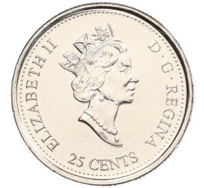 25 центов 1999 года Канада «Декабрь 1999 — Это Канада» — Фото №2