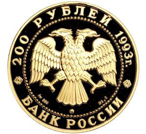 200 рублей 1993 года ММД «Сохраним наш мир — Бурый медведь»