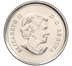 25 центов 2011 года Канада «Природа Канады — Бизон» (Цветное покрытие) — Фото №2