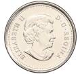 Монета 25 центов 2011 года Канада «Природа Канады — Сапсан» (Цветное покрытие) (Артикул M2-60389)