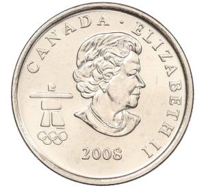 25 центов 2008 года Канада «XXI зимние Олимпийские Игры в Ванкувере 2010 года — Фристайл»