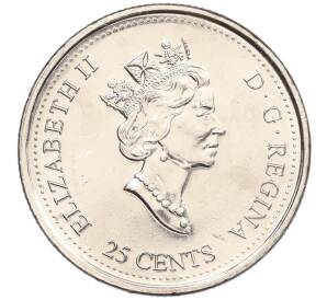 25 центов 2000 года Канада «Миллениум — Сообщество» — Фото №2