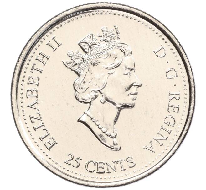 Монета 25 центов 2000 года Канада «Миллениум — Мудрость» (Артикул M2-60413)