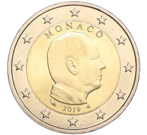 2 евро 2019 года Монако