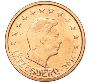 2 евроцента 2014 года Люксембург — Фото №1