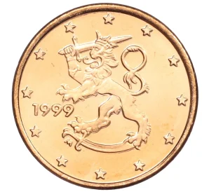1 евроцент 1999 года Финляндия
