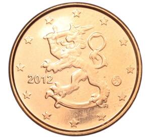 1 евроцент 2012 года Финляндия — Фото №1