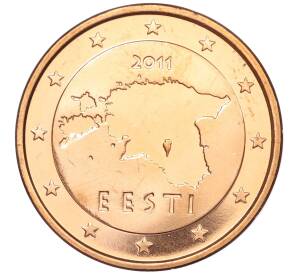 5 евроцент 2011 года Эстония — Фото №1