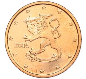 2 евроцента 2005 года Финляндия — Фото №1