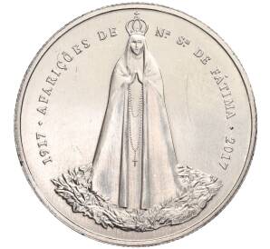 2.5 евро 2017 года Португалия «100 лет Фатимским явлениям Девы Марии» — Фото №1