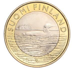 5 евро 2014 года Финляндия «Исторические регионы Финляндии — Животные (Савония)» — Фото №1
