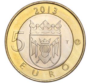 5 евро 2013 года Финляндия «Исторические регионы Финляндии — Строения (Исконная Финляндия)» — Фото №2