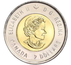 2 доллара 2016 года Канада «75 лет Битве за Атлантику» — Фото №2