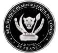 Монета 20 франков 2023 года Конго (ДРК) «Доисторическая жизнь — Титанобоа» (Артикул M2-60545)