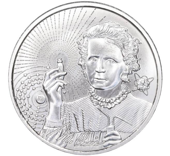 Монета 2 доллара 2023 года Ниуэ «Иконы вдохновения — Мария Кюри» (Артикул M2-60546)