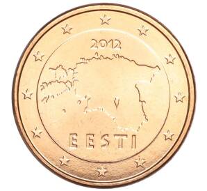 1 евроцент 2012 года Эстония