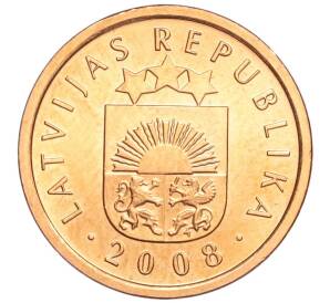 1 сантим 2008 года Латвия