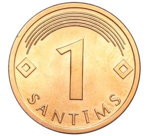 1 сантим 2008 года Латвия