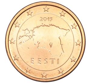1 евроцент 2015 года Эстония