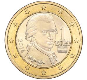 1 евро 2016 года Австрия — Фото №1