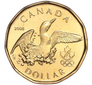 1 доллар 2008 года Канада «XXIX летние Олимпийские игры в Пекине 2008» — Фото №1