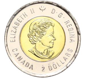 2 доллара 2014 года Канада «75 лет с начала Второй Мировой войны»