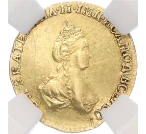 1 рубль 1779 года Для дворцового обихода — в слабе ННР (AU details) — Фото №1