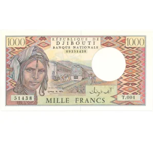 1000 франков 1991 года Джибути