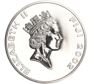 1 доллар 2002 года Фиджи «50 лет Коронации Елизаветы II»