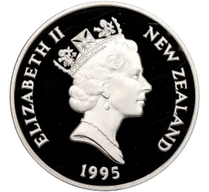 5 долларов 1995 года  Новая Зеландия «Джеймс Кларк Росс»