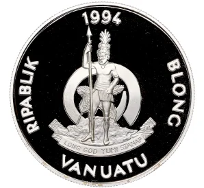 50 вату 1994 года Вануату «Луи Антуан де Бугенвиль»