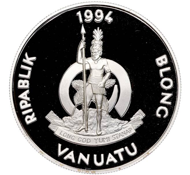 Монета 50 вату 1994 года Вануату «Луи Антуан де Бугенвиль» (Артикул M2-60647)