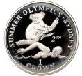 Монета 1 крона 1999 года Остров Мэн «XXVII летние Олимпийские игры 2000 в Сиднее — Плавание» (Артикул M2-60679)