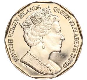 1 доллар 2019 года Британские Виргинские острова «Фламинго Джемса»