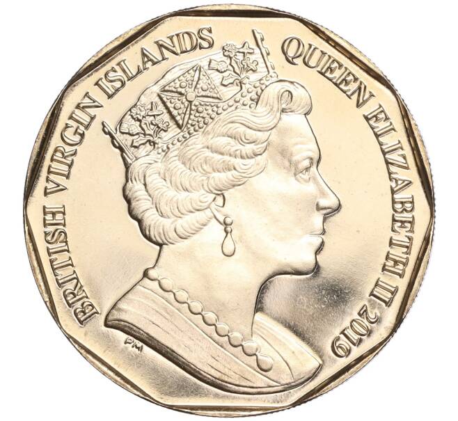 Монета 1 доллар 2019 года Британские Виргинские острова «Фламинго Джемса» (Артикул M2-60686)