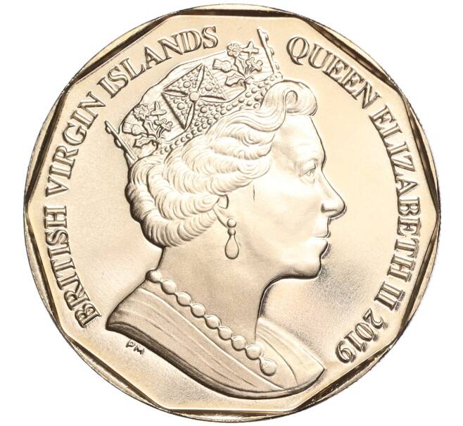 Монета 1 доллар 2019 года Британские Виргинские острова «Чилийский фламинго» (Артикул M2-60687)