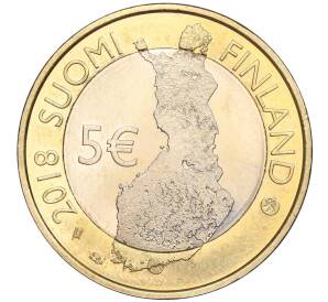 5 евро 2018 года Финляндия «Финский пейзаж — Морские виды Хельсинки» — Фото №2