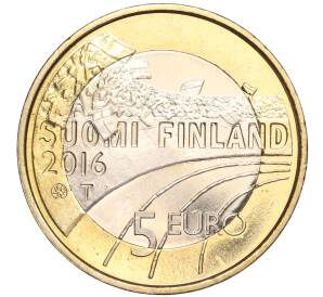 5 евро 2016 года Финляндия «Спорт — Прыжки на лыжах с трамплина» — Фото №2