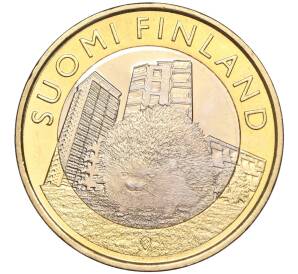 5 евро 2015 года Финляндия «Исторические регионы Финляндии (Животные) — Уусимаа» — Фото №1