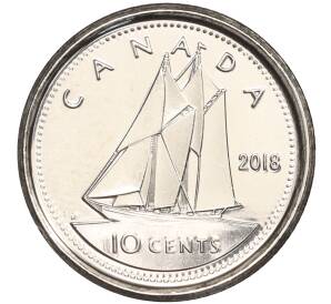 10 центов 2018 года Канада