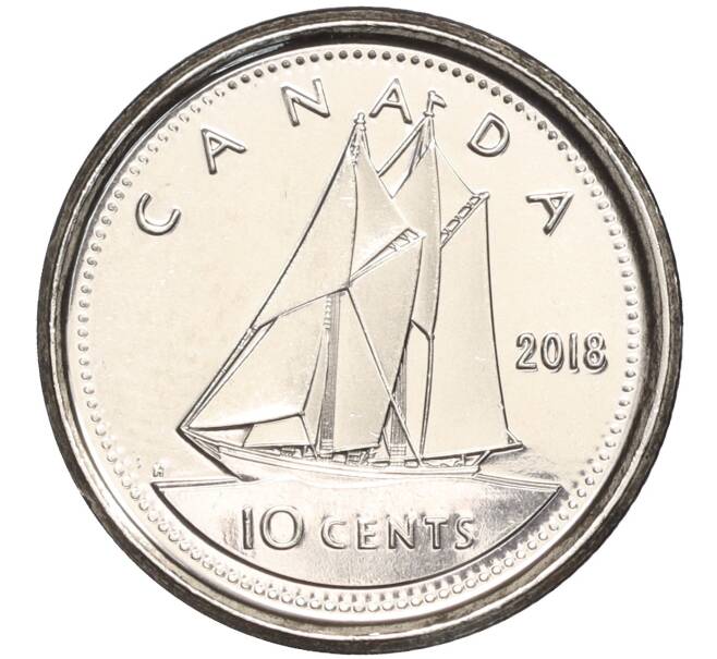 Монета 10 центов 2018 года Канада (Артикул M2-60708)