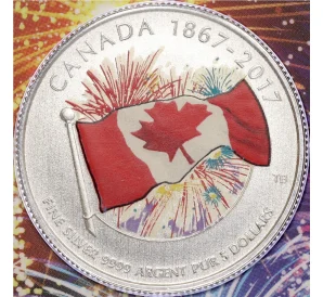5 долларов 2017 года Канада «150 лет Конфедерации — Гордость Канады» (в буклете)