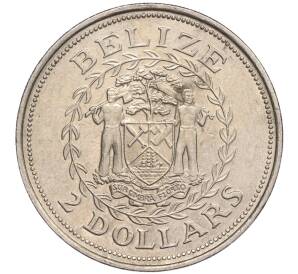 2 доллара 1998 года Белиз «200 лет сражению при Сент-Джордж Кей»