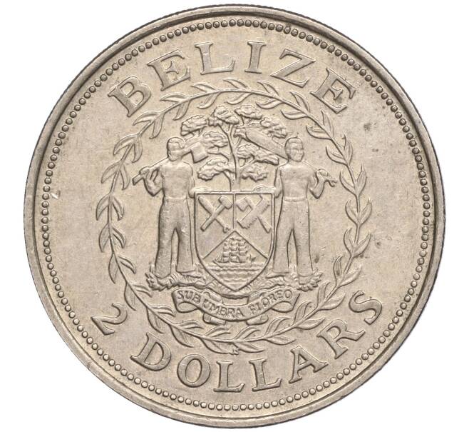 Монета 2 доллара 1998 года Белиз «200 лет сражению при Сент-Джордж Кей» (Артикул M2-60857)